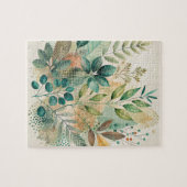 Feuilles botaniques Collage Jigsaw Puzzle (Horizontal)