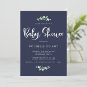 Feuilles botaniques et Baby showers Invitations (Debout devant)