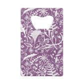 Feuilles botaniques et fleurs pourpres (Dos)