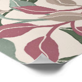 Feuilles Botaniques Sage Blush Déco Murale Neutre (Coin)