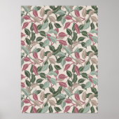 Feuilles Botaniques Sage Blush Déco Murale Neutre (Devant)