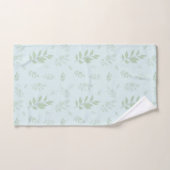 Feuilles botaniques verts mignons (Serviette à main)