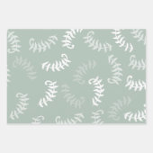 Feuilles botaniques verts turquoises (Devant)