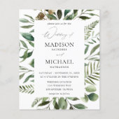 Feuilles budgétaires et Mariage rustique Eucalyptu (Devant)