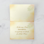 Feuilles citrouilles, maïs et automne Carte Thanks (Intérieur)