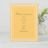 feuilles colorées d'automne invitation vierge (Debout devant)