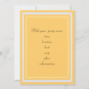 feuilles colorées d'automne invitation vierge