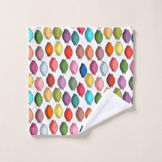 Feuilles colorés (Gant de toilette)