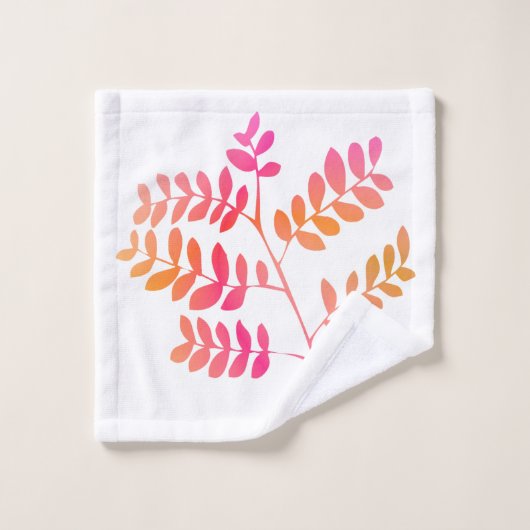Feuilles couchers de soleil (Gant de toilette)