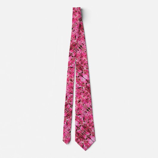 Feuilles Cravate rose hommes (Dos)