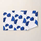 Feuilles d'abricot bleu néon (Serviette à main)