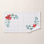 Feuilles Damask Et Aquarelle (Serviette à main)