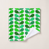 Feuilles danois du milieu du siècle, Emerald et Li (Gant de toilette)