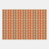 Feuilles danois du milieu du siècle, PInk, vert et (Devant 3)