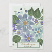 Feuilles d'aquarelle 03 Carte de remerciements de  (Devant)