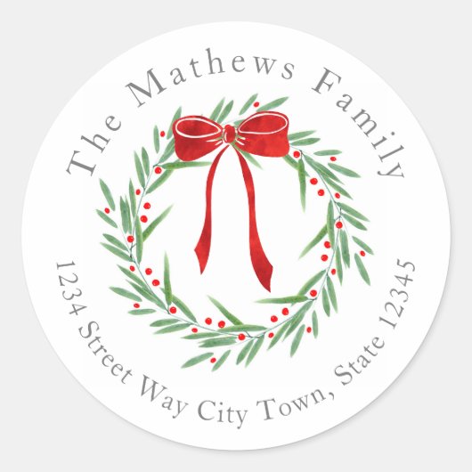 Feuilles d'aquarelle, baies et Étiquettes de couro (Devant)