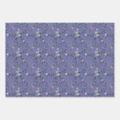 Feuilles d'aquarelle motif lavande violette (Devant 2)