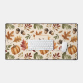 Feuilles d'aquarelle orange d'automne (Clavier et souris)