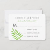 Feuilles d'aquarelle RSVP (Devant)