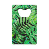 Feuilles d'aquarelle tropicale : Élégance transpar (Dos)