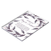 Feuilles d'aquarelle violette Customisé Journal de (Côté gauche)