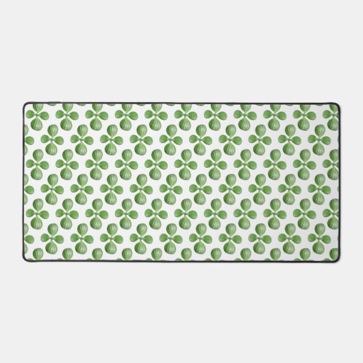 Feuilles d'arbre en Jade Vert sur Fond Blanc (Recto)