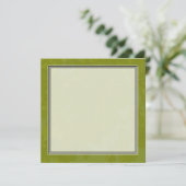 Feuilles d'arbre vert printemps invitations vierge (Debout devant)