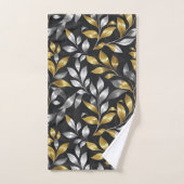 Feuilles d'argent et d'or (Serviette à main)