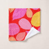 Feuilles d'automne. (Gant de toilette)