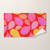 Feuilles d'automne. (Serviette à main)