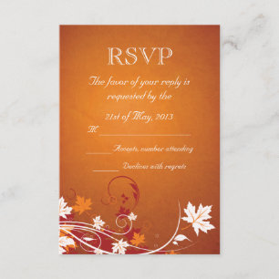 Feuilles d'automne Abstrait RSVP