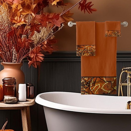 feuilles d'automne abstraite frontière