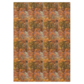 Feuilles d'automne Abstraites sur la nappe d'arbre (Devant)