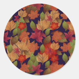 Feuilles d'automne, autocollant feuille d'érable