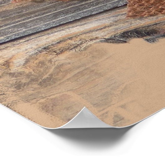 Feuilles d'automne avec affiche de coeurs (Coin)