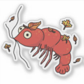 Feuilles d'automne avec Stickers de crevettes (Devant)