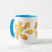 Feuilles 'd'automne' Café Mug (Devant gauche)