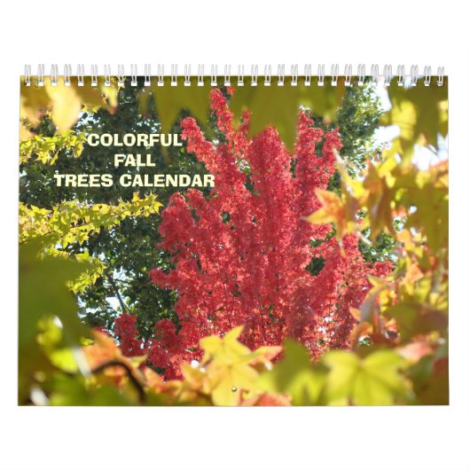 Feuilles d'automne CALENDRIER Automne Arbres Calen (Protection)