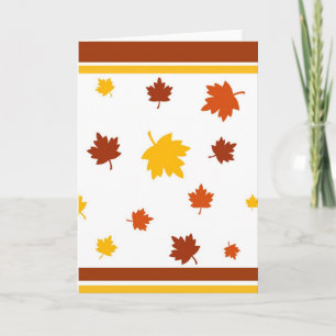 Feuilles d'automne - Carte