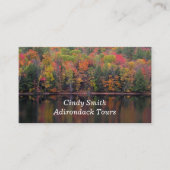 Feuilles d'automne Carte de visite de la scène de (Devant)