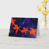 Feuilles d'automne - Carte de voeux (Fleur jaune)