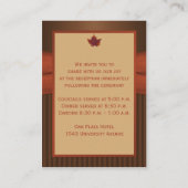 Feuilles D'Automne, Cartes De Boîtier De Réception (Dos)