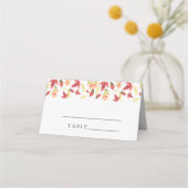 Feuilles d'automne - Cartes de place mariages (Dos)