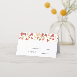 Feuilles d'automne - Cartes de place mariages