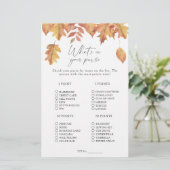 Feuilles d'automne - Ce qui est dans votre jeu de (Debout devant)