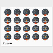 Feuilles d'automne Chalkboard Stickers personnalis (Feuille)