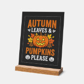 Feuilles d'automne Citrouille Halloween Design (Angle)
