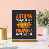 Feuilles d'automne Citrouille Halloween Design (Mariage)