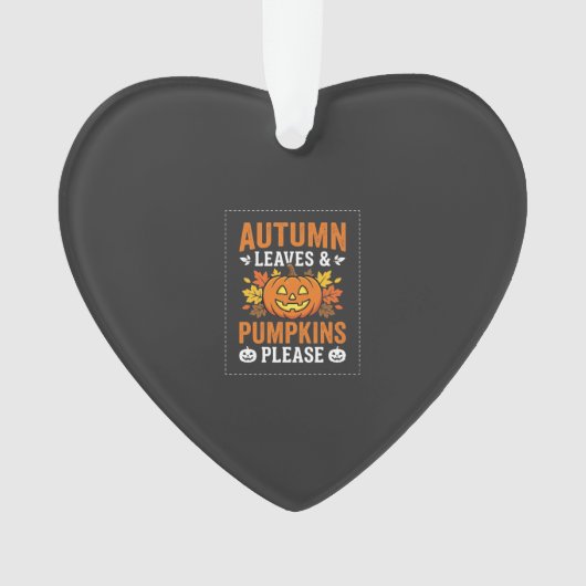 Feuilles d'automne Citrouille Halloween Design (devant)