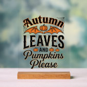 Feuilles d'automne Citrouilles S'il vous plaît Vin (Neutre)
